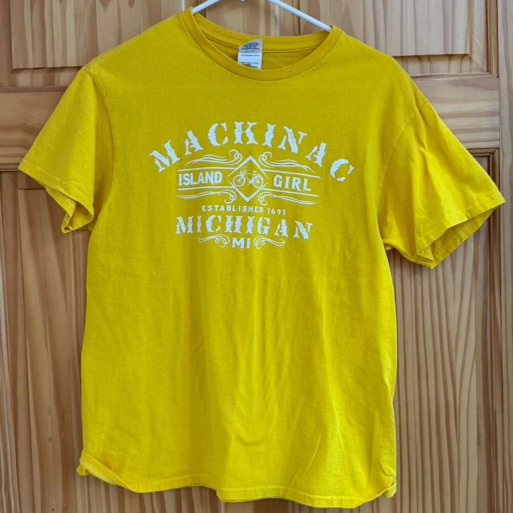Delta Pro Weight Mackinac Island Girl Michigan T-Shirt